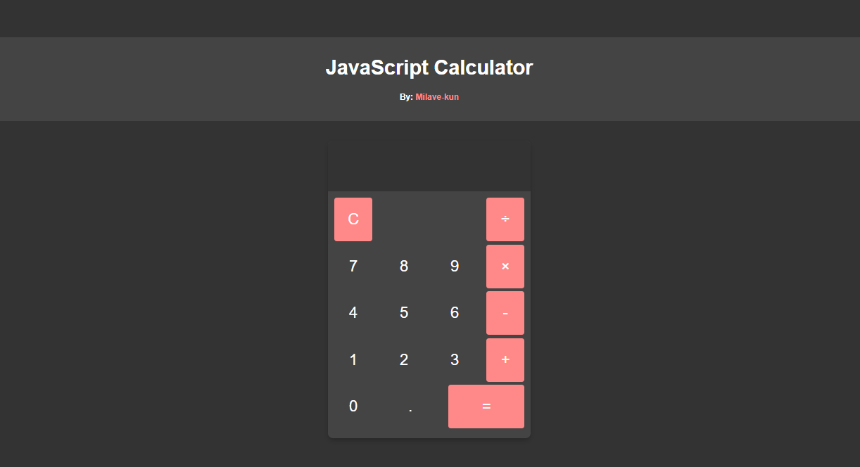 JavaScript Calculator